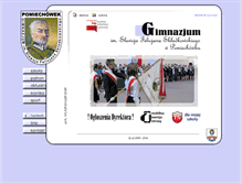 Tablet Screenshot of gimnazjum.pomiechowek.pl